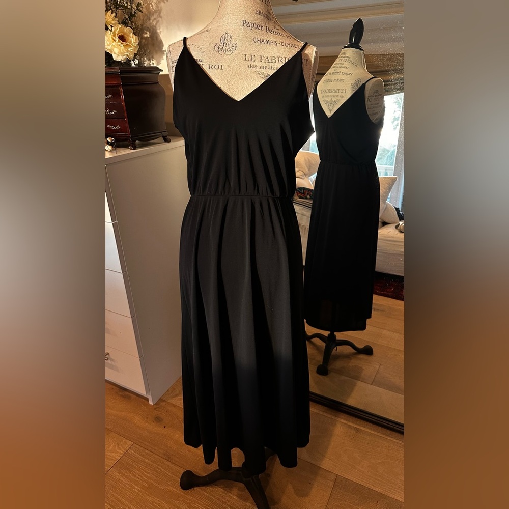 H&M Black Midi Dress